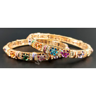 AD Multi Colour Flower Pattern A (Size 2-4)