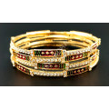 White AD stone  Slim Bangles ( 1 Pair Only )
