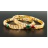 Ruby Emerald White AD stone bangles ( Size 2-4 )