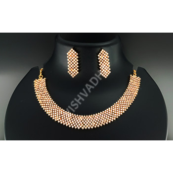 Crystal Gold Choker Set