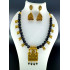 Black Agade Beads Golden Antique Hand Made