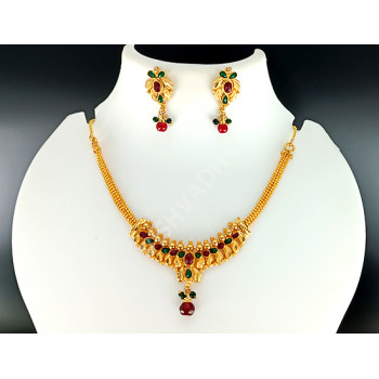 Microplated Kundan Set Short