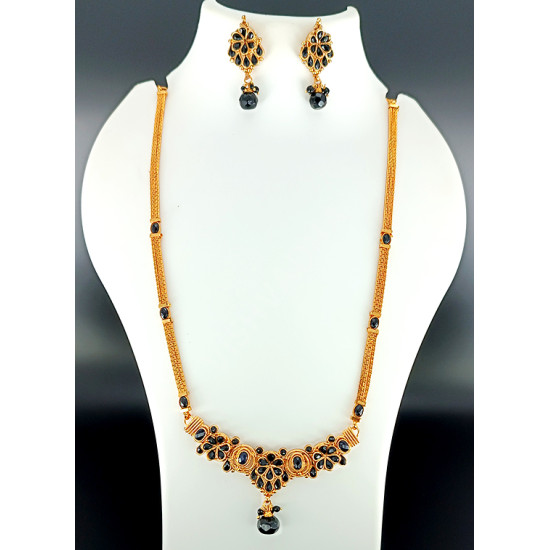 Micoplated Kundan Set Black