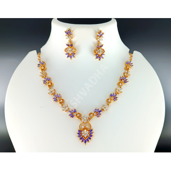 Violet White AD Necklace Pattern A