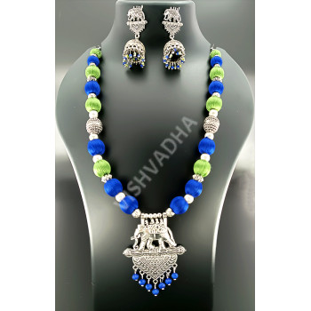 Bahubali Gorgeous Silk Thread Necklace Hand made