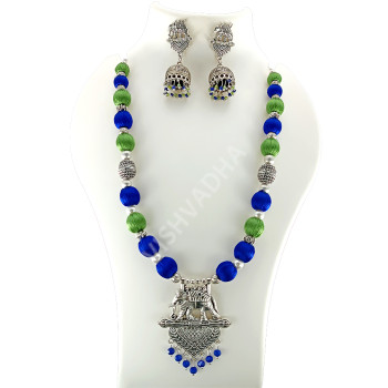 Bahubali Gorgeous Silk Thread Necklace Hand made