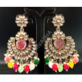 Party Wear Designer Style Antique Necklace Set Multi Colour