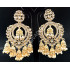 Kundan Designer Full White Stones Party Wear Big and Long Jhumka