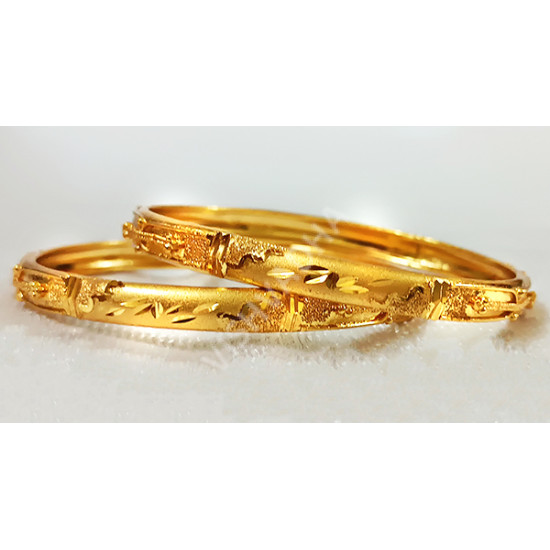 Golden Microplated High Quality Bangles (Size 2-6)