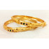 High Quality Golden Microplated Enamel Ruby Green Bangles(Size 2-2)