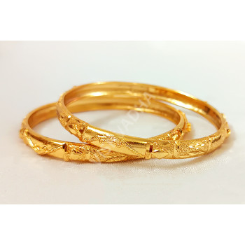 Golden Microplated High Quality Bangles (Size 2-4)