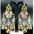 Antique Beautiful Mehandi Polish Party Wear Earrings
