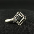 Oxidized Silver Black  Square Design Party Wear Nose Pin