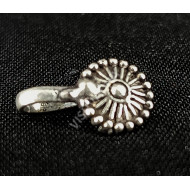 Oxidized Silver Designer Party Wear Nose Pin