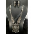 Beautiful Long Oxidized Antique Silver Necklace Set
