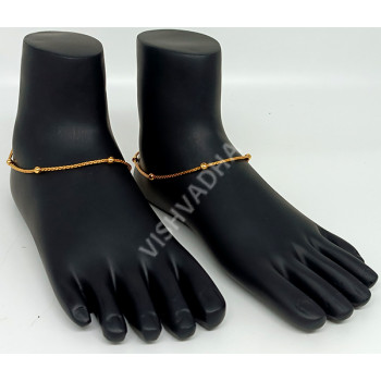Party  Wear High Gold Antique Payal / Golusu / Anklets ( Suitable for both 9  and 10 Inch )