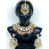 Celebrity / Bridal / Party Wear Sparkling Full Mirror Work with Multi Colour Antique Stones Necklace Set with Chutti /  Tikka
