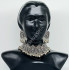 Beautiful Oxidized Silver Party Wear Antique Choker / Necklace Set Pattern A