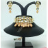 Designer / Festive Wear Kundan Choker with Pearl Strands Around Neck High Gold Polish with Earrings