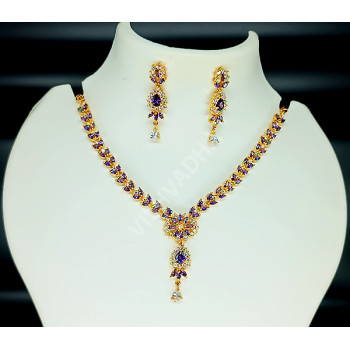 Violet White AD Necklace Pattern B