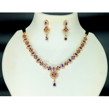 Violet White AD Necklace Pattern C