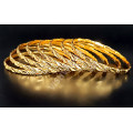 Supreme Quality Guaranteed Micro Gold Polish Dozen Bangles 8 Nos