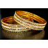 Supreme High Quality Guaranteed Micro Gold Polish Glittering Stunning White AD Stones Party Ethnic Wear