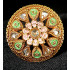Ethnic Designer Wear Mint Green and Pink Big Finger Ring
