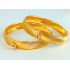 Premium Quality Shining Micro Gold Polish Netted Exquisite New Design Bangle with Ruby Stone