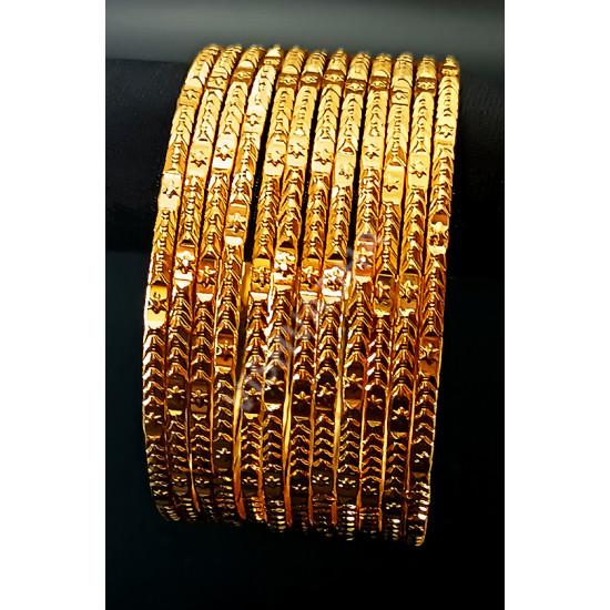New Model Guaranteed Polish Dozen Bangle Star Pattern Arrow Design