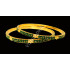 Dark Green Glittering Fitting Stones Premium Gold Polish Bangles