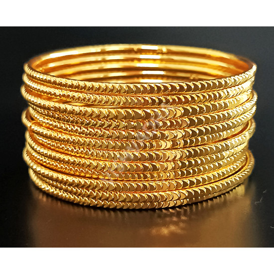 New Model Guaranteed Polish Shining Dozen Bangle Arrow Design