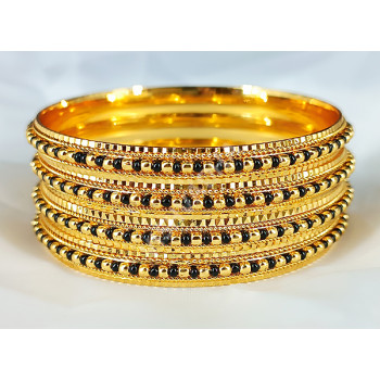 High Quality Karugamani Bangle ( Size 2-4., Set of 4 )