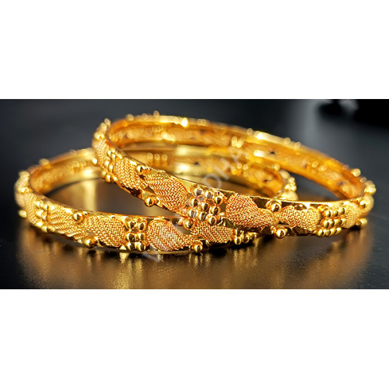 New Model Leaf Pattern Netted Bangle ( Size 2-6)