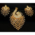 Premium Quality Full AD Sparkling White Stones Peacock Pendant with Earrings
